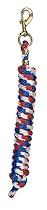 Weaver Leather Poly Lead Rope with A Solid Brass 225 Snap, Blue/Red/White
