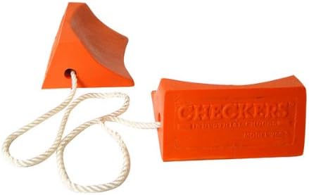 Molded Wheel Chocks Orange