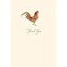Graphique de France French Rooster Boxed Thank You Notes, 4.25 x 5.5 Inches, Cream (L812CB)