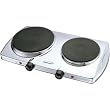 Brentwood Countertop Portable Twin Burner - 440 Watts (Right), 1,000 Watts (Left)