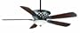 Casablanca C25G624F Twain Outdoor Ceiling Fan, Bullion Black