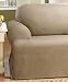 Sure Fit Cotton Duck T-Cushion Chair Slipcover - Blue Stone
