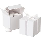 Wilton 1006-0631 White Square Favor Box Kit, 100 Count