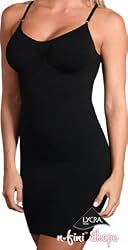 N-Fini Cami Dress with Built in Bra and Underwire - Black - 2XL/3XL