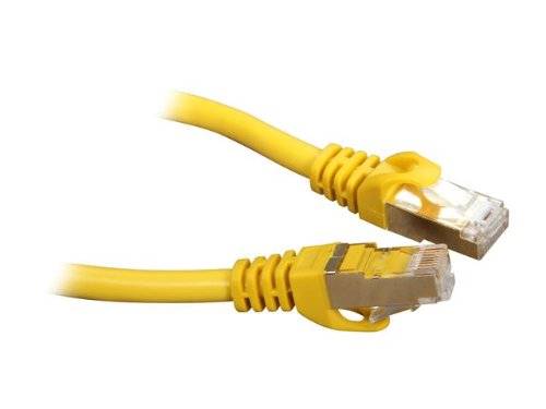 Rosewill 1-Foot Cat 7 Color Shielded Twisted Pair (S/STP) Networking Cable, Yellow (RCNC-11049)