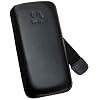 Original Suncase Echt Ledertasche (Lasche mit R�ckzugfunktion) f�r Nokia 6700 Slide in schwarz