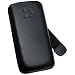 Original Suncase Echt Ledertasche (Lasche mit R�ckzugfunktion) f�r Nokia 6700 Slide in schwarz