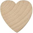 1-1/2" Wood Hearts, Natural Unfinished Wood Heart Cutout Shape, (1.5 Inch), Wooden Heart (1-1/2 Inch Tall x 1/4 Inch Thick) - Bag of 100