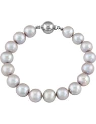 Freshwater Cultured Pearl Bracelet Sterling Silver Silver Grey Pearl 07.75 Inch 69745