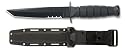 Ka-Bar Short Tanto Point Serrated Knife, Black
