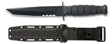 Search : Ka-Bar Short Tanto Point Serrated Knife, Black
