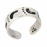 Sterling Silver Footprints Toe Ring