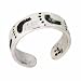 Sterling Silver Adjustable Foot Print Footprints Toe Ring