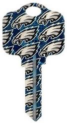 Philadelphia Eagles Kwikset KW1 House Key