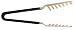 Pedrini Black & Satin Spaghetti Tongs