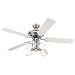 Westinghouse 7855600 Jewel Four-Light 52-Inch Five-Blade Ceiling Fan, White with Frosted Globes