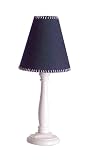 Nova Kids Bedpost Table Lamp, White with Dark Denim Shade