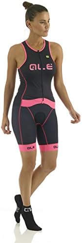 Ale Triathlon Cipro Women's Top Blk/Pink Fluo Size L