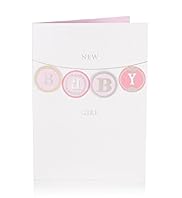 New Baby Girl Greetings Card