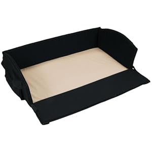 Leachco Nap 'N Pack 4 in 1 Anywhere Bed, Black with Khaki Sheet