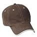 NEW Port Authority - Vintage Washed Contrast Stitch Cap Brown/Stone-OSFA