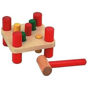 Wooden Toys Hammer & Pegs