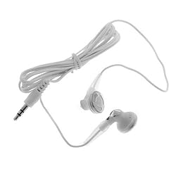 White 3.5mm Stereo Headset Earbud for Apple iPod Touch 1G 2G, Classic, Shuffle 3rd Generation, Nano 4th Generation, Nano 3rd Generation, Nano 2nd Generation, Shuffle 2nd Generation, Video, Nano 1st Generation, Photo, U2, Mini, Sandisk Sansa e200, e280,e280R