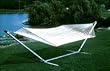Tri-Beam Khaki Textured Steel Hammock Stand