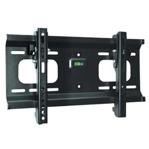 Mount-It! Universal Slim Tilt Adjustable Wall Mount Bracket for TV HDTV Plasma LCD LED (23 - 42 inch screen / VESA up to 400x200 / 0 - 10 degree down tilt / Up to 165lbs)