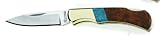 Boker Knives 01RY232 Junior Lock Back Knife, Amboina Wood/Turquoise Handle, Plain