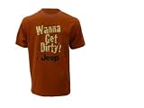 Jeep Wanna Get Dirty T-Shirt Orange Large