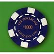 Striped with Dice 10.5 100% Clay Casino Poker Chip