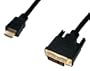 Bulk CABLE-551G/1.5 C�ble HDMI-DVI M/M 19p (Plaqu� Or)