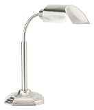 OTT-LITE Alexander Nickel Energy Saving Gooseneck Desk Lamp