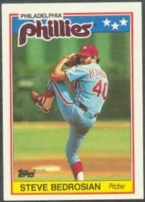 1988 Topps Uk Mini #2 Steve Bedrosian (Baseball Card)