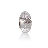 Bling Jewelry Clear 925 Sterling Silver Faceted Crystal Bead Chamilia Compatible
