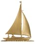 Whitehall Products Sailboat Weathervane 46" - Verdigris