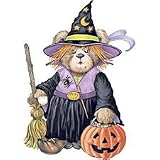 Witch Teddy Bear Womens Scoop Neck T-Shirt