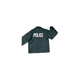 Black Law Enforcement Printed Coaches Jackets