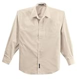 NEW Port Authority - Lightweight Stretch Poplin Shirt Light Stone-3XL