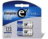 Energizer EL123APB-2 3-Volt Lithium Photo Battery (2-Pack)