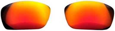 Customatic Optics Men's Polarized Replacement Lenses for Oakley Fuel Cell sunglasses Ruby Red