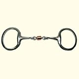 Coronet Copper Roller Mouth Flat Ring Eggbutt Snaffle Bit - 5