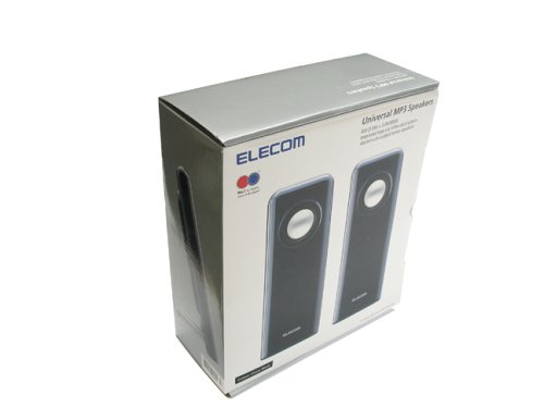 ELECOM Universal MP3 Speakers Black
