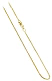 10 KT Yellow Gold 1mm Wheat 10k Chain Necklace