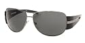 PRADA SPR69H 5AV-1A1 GUNMETAL AVIATOR SUNGLASSES