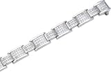 12.00 cts Invisible Set Bracelet - Platinum, 18kt White or Yellow Gold