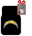 All Products : Set of 2 NFL Licensed Universal-Fit Molded Front Rubber Floor Mats and for limited time a bonus christmas helmet tree hang - San Diego Chargers