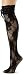 Jessica Simpson Women's Ribbon Top Over The Knee Floral Net Socks, Jet Black, One Size