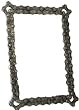 Recycled Bike Chain frame for your 5x7 print by Resource Revival - 5x7